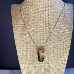 Dallas and Carlos Long 24k gold filled necklace with Initial “C”